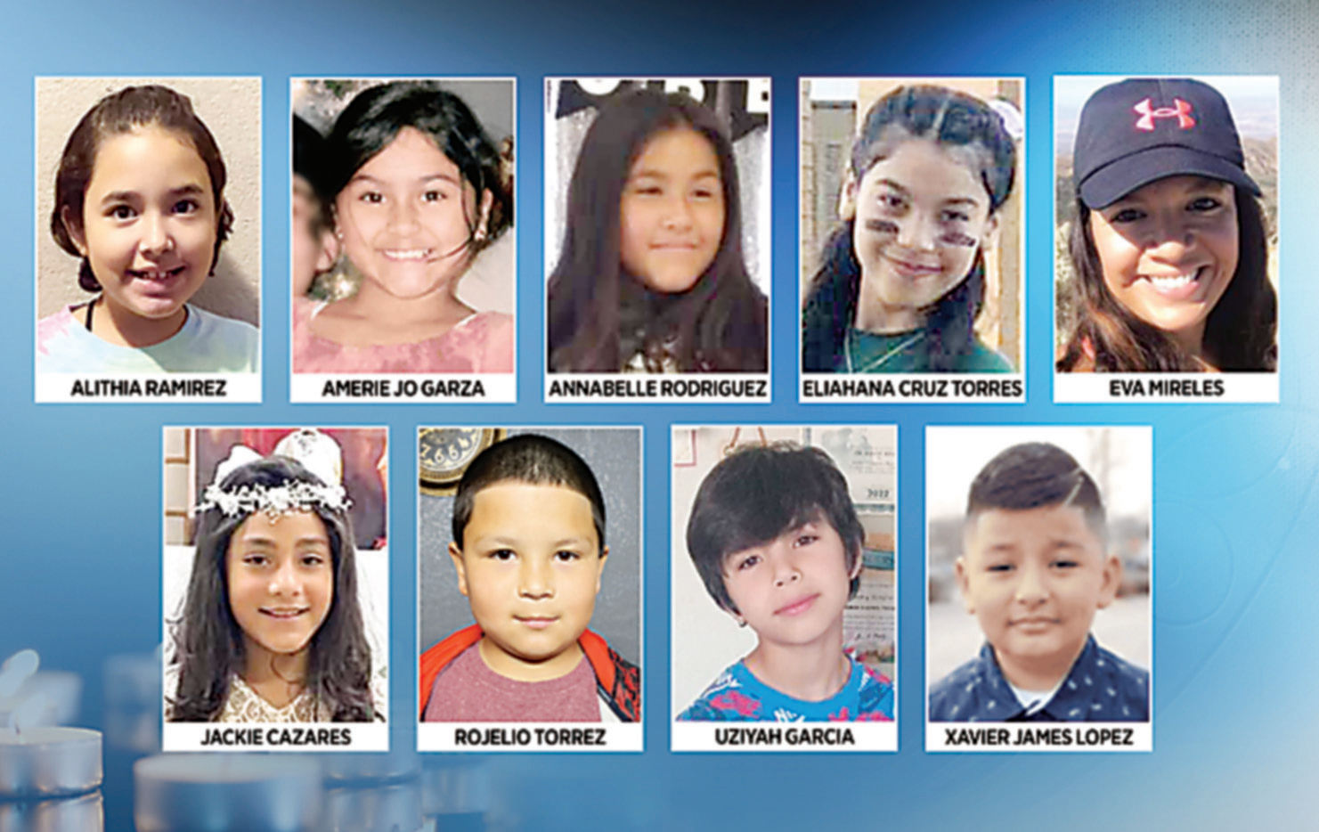 Above are some of the victims of Tuesday’s shooting in Texas.
